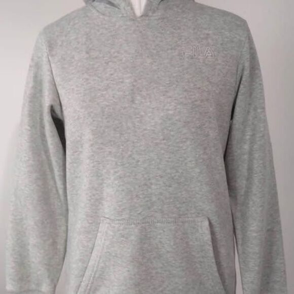 Fila Tops - Hoodie XL 14/16 Fila Long Sleeve Gray Pockets C5360